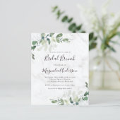 バジェットユーカリブライダルブルンチポストカード招待状 (スタンド正面)