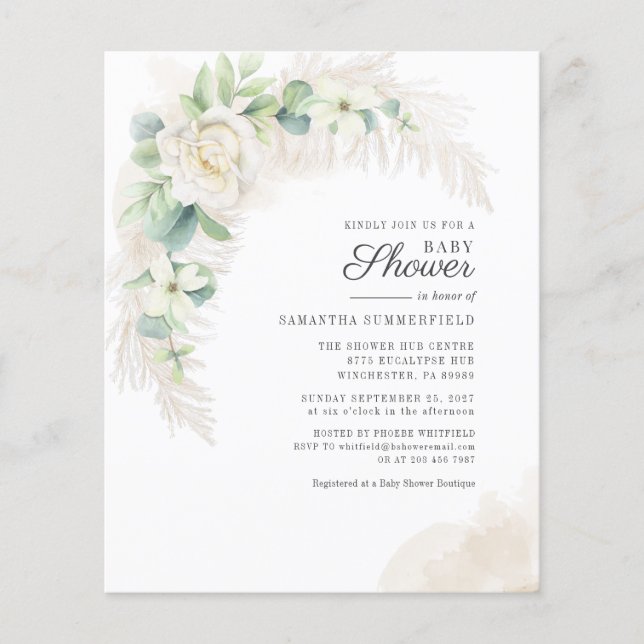 バジェットユーカリプアスグラスガールベイビーシャワー (正面)