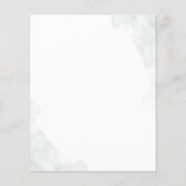 バジェットユーカリプスグリーンリーフローラブライダルシャワー (裏面)