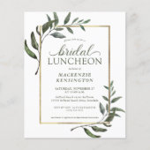 バジェットユーカリプスグリーンリーブライダルシャワールンチョン (正面)