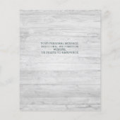 バジェットユーカリプスグリーンリーブライダルシャワー招待状 (裏面)