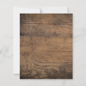 バジェットユーカリプスグリーンリー結婚式招待状 (裏面)