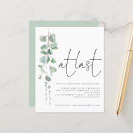 バジェットユーカリプタアットラスト婚約パーティ招待状