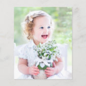 バジェットユーカリプタスクロスバプテスマサンキューカード (裏面)