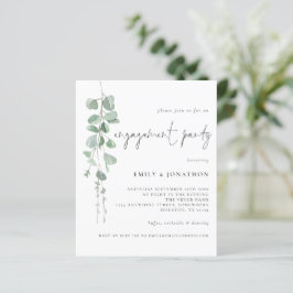 バジェットユーカリプタススクリプト婚約パーティ招待状
