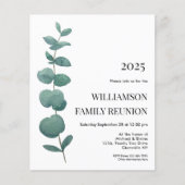 バジェットユーカリプタスファミリー懇親会招待状 (正面)