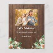 バジェットユーカリプタスファーザーズデイBBQパーティー招待状 (裏面)