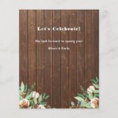 バジェットユーカリプタスファーザーズデイBBQパーティー招待状 (裏面)