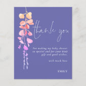 バジェットユーカリプタスベビーシャワー薄紫感謝していフォト (正面)