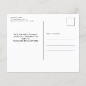 バジェットユーカリプタスボタニカルウェディング日付を保存 (裏面)