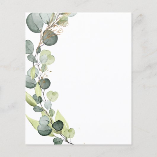 バジェットユーカリプタスボタニカルグリーン結婚リー (裏面)