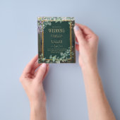 バジェットユーカリプタス結婚ウィステリア素朴のレースINV チラシ (手)