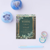 バジェットユーカリプタス結婚ウィステリア素朴のレースINV チラシ (シングル)