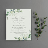 バジェットユーカリプトゥスウェディングレセプション招待状