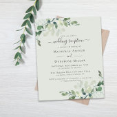 バジェットユーカリプトゥスウェディングレセプション招待状