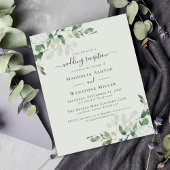 バジェットユーカリプトゥスウェディングレセプション招待状