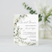 バジェットユーカリプトゥスエレガントブライダルシャワー招待状 (スタンド正面)