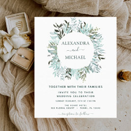 バジェットユーカリプトゥスグリーンリーエレガントな結婚式