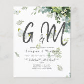 バジェットユーカリプトゥスグリーンリーリーフ結婚ボタニカル (正面)