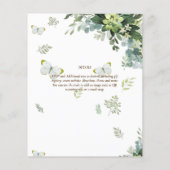 バジェットユーカリプトゥスグリーンリーリーフ結婚ボタニカル (裏面)