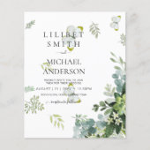 バジェットユーカリプトゥスグリーンリーリーフ結婚ボタニカル (正面)