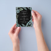 バジェットユーカリプトゥスグリーンリー植物学結婚院 チラシ (手)