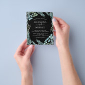 バジェットユーカリプトゥスグリーンリー植物学結婚院 チラシ (手)