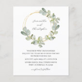 バジェットユーカリプトゥスグリーン&金ゴールドリース結婚ズ (正面)