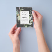 バジェットユーカリプトゥスグロー金ゴールド結婚グリーンリー チラシ (手)