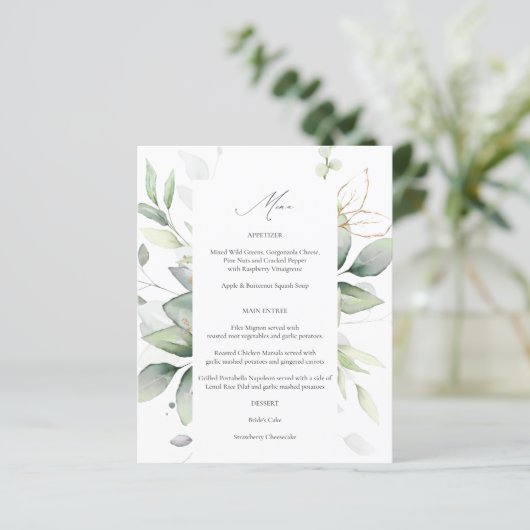 バジェットユーカリプトゥスグロー金ゴールド緑のメニュー2 (スタンド正面)