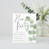 バジェットユーカリプトゥススクリプトヘンパーティの招待状 (スタンド正面)