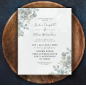 バジェットユーカリプトゥスセージグリーンウォーター結婚カラー