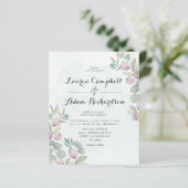 バジェットユーカリプトゥスセージグリーン結婚式招待状 (スタンド正面)