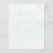 バジェットユーカリプトゥスセージグリーン結婚式招待状 (裏面)