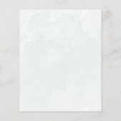 バジェットユーカリプトゥスセージグリーン結婚式招待状 (裏面)