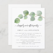 バジェットユーカリプトゥスハッピーエバーアフターパーティー招待状 (正面/裏面)