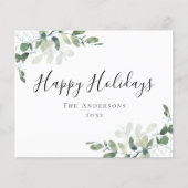 バジェットユーカリプトゥスハッピーホリデーズホリデーズホリデーカード (正面)