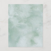 バジェットユーカリプトゥスバーチャルベビーシャワー招待状 (裏面)