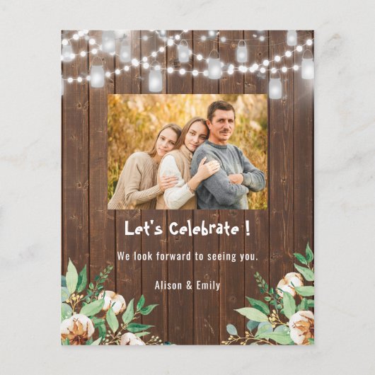 バジェットユーカリプトゥスファーザーズデイパーティの招待状 (裏面)