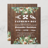 バジェットユーカリプトゥスファーザーズデイパーティの招待状 (正面/裏面)