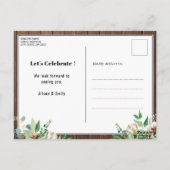 バジェットユーカリプトゥスファーザーズデイパーティの招待状 ポストカード (裏面)