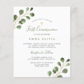 バジェットユーカリプトゥスファースト聖餐式招待状 チラシ (正面)