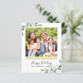バジェットユーカリプトゥスフォトハッピーホリデーズカード (スタンド正面)