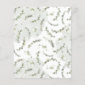 バジェットユーカリプトゥスブライダルシャワー招待 (裏面)