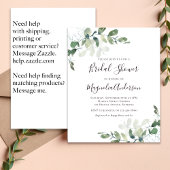 バジェットユーカリプトゥスブライダルシャワー招待