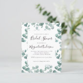 バジェットユーカリプトゥスブライダルシャワー招待 (スタンド正面)