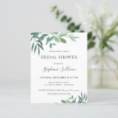 バジェットユーカリプトゥスブライダルシャワー招待 (スタンド正面)