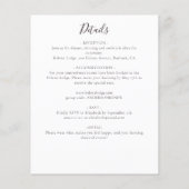 バジェットユーカリプトゥスボアクリニューアル招待状 (裏面)