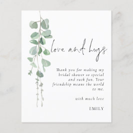 バジェットユーカリプトゥスラブハグ感謝していブライダルシャワー