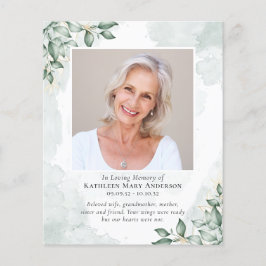 バジェットユーカリプトゥス写真悔やみや弔慰サンキューカード